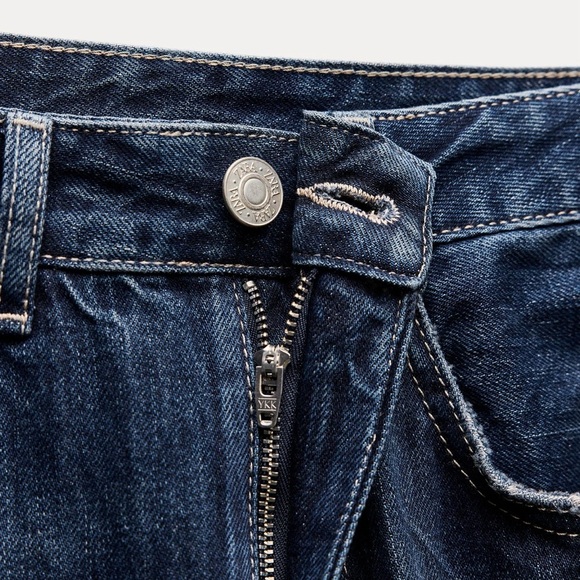 NWT Zara Relaxed Mid-Rise Balloon TRF Jeans 27 US 4 - Picture 11 of 16